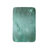 Molten Jade | Smarald Green Luxury Marble Badematte (Vorderseite Vertikal)