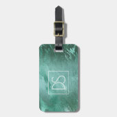 Molten Jade | Smarald Green Luxury Marble Gepäckanhänger (Vorderseite vertikal)