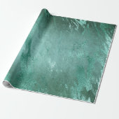 Molten Jade | Smarald Green Luxury Marble Geschenkpapier (Ungerollt)