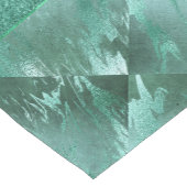 Molten Jade | Smarald Green Luxury Marble Kurzer Tischläufer (Ecke)