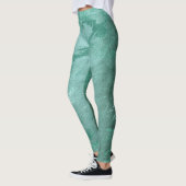 Molten Jade | Smarald Green Luxury Marble Leggings (Links)