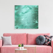 Molten Jade | Smarald Green Luxury Marble Leinwanddruck (Insitu (Wohnzimmer))