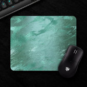 Molten Jade | Smarald Green Luxury Marble Mousepad