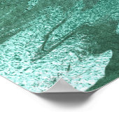 Molten Jade | Smarald Green Luxury Marble Poster (Ecke)