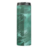 Molten Jade | Smarald Green Luxury Marble Thermosbecher (Rückseite)