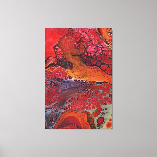 "Molten Lava" Abstrakt, Susan Wilkinson Fotograf Leinwanddruck (Vorderseite)