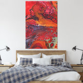 "Molten Lava" Abstrakt, Susan Wilkinson Fotograf Leinwanddruck (Insitu (Schlafzimmer))