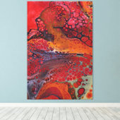 "Molten Lava" Abstrakt, Susan Wilkinson Fotograf Leinwanddruck (Insitu (Holzboden))