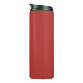 Molten Lava Dark Red Solid Color Print Thermosbecher (Nach rechts gedreht)