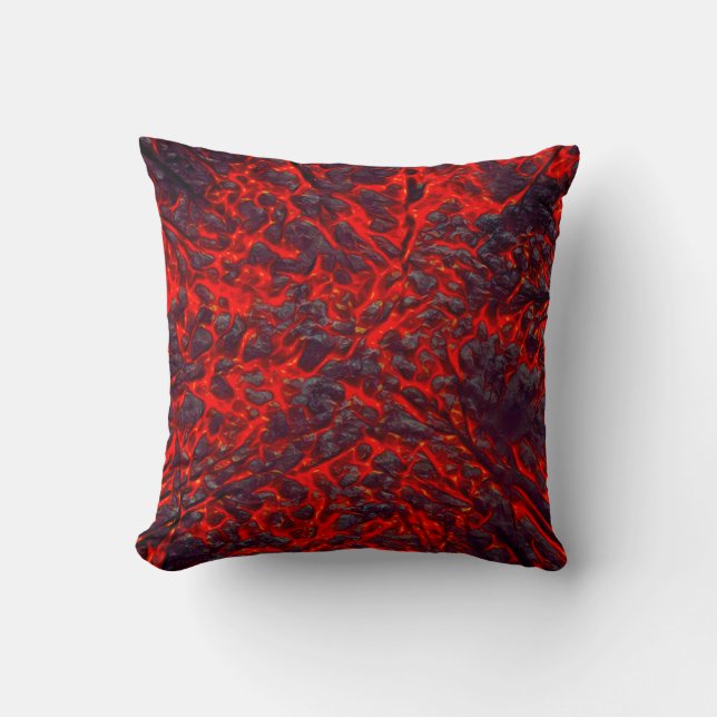 Molten Lava Fantasy Throw Kissen (Vorderseite)