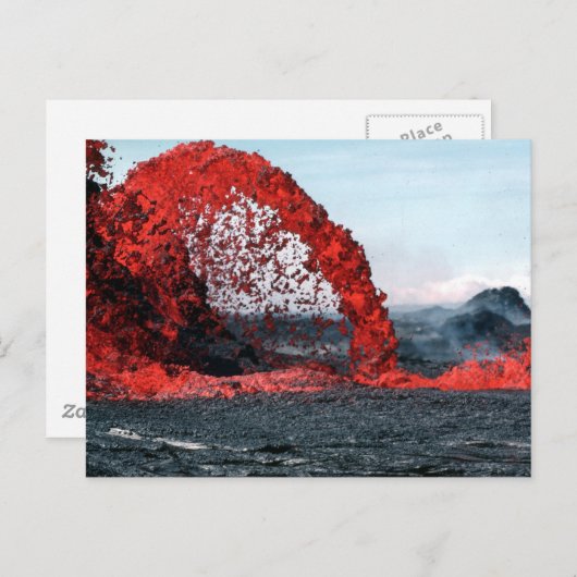 Molten Lava Postkarte (Vorne/Hinten)