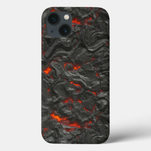 Molten Lava Vulkan schwarz und rot Case-Mate iPhone Hülle