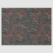 Molten Lava Vulkan schwarz und rot Seidenpapier (Vorderseite)
