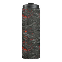 Molten Lava Vulkan schwarz und rot