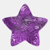 Molten Lilac Druckaufkleber Star Stern-Aufkleber (Vorderseite)
