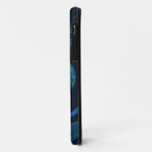 Molten Malachite Azurite Abstrakt Wave Case-Mate iPhone Hülle (Hinten/Links)