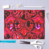 'Molten Red' Abstract Tissue Paper Seidenpapier (Handwerk)