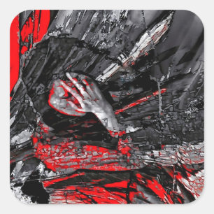 Molten Soul Quadratischer Aufkleber