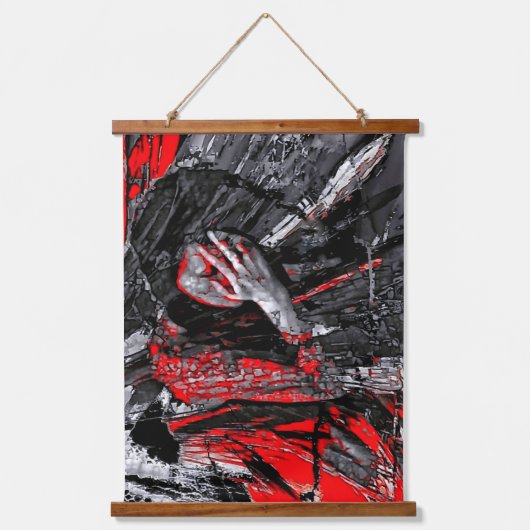 Molten Soul Wandteppich Mit Holzrahmen (Vorderseite)