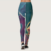 Molten Waves in Midnight Motion Leggings (Rückseite)