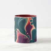 Molten Waves in Midnight Motion Tasse (Zentrum)