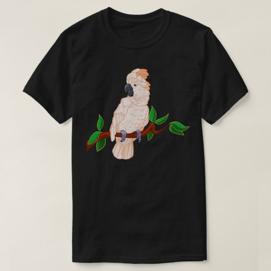 Moluccan Cockatoo auf einer Branche T-Shirt (Design vorne)