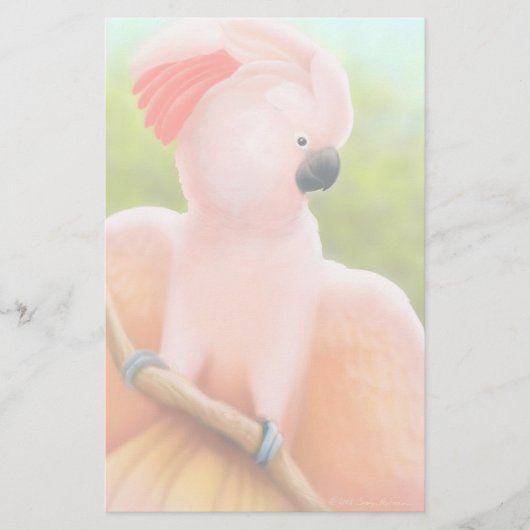 Moluccan Cockatoo-Briefpapier Briefpapier (Vorderseite)