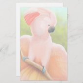 Moluccan Cockatoo-Briefpapier Briefpapier (Vorne/Hinten)
