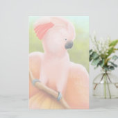 Moluccan Cockatoo-Briefpapier Briefpapier (Stehend Vorderseite)