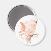 Moluccan Cockatoo Magnet (Vorderseite/Rückseite)