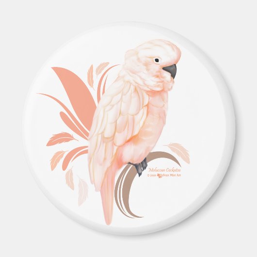 Moluccan Cockatoo Magnet (Vorne)