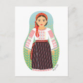 Molvan Matryoshka Postcard Postkarte (Vorderseite)