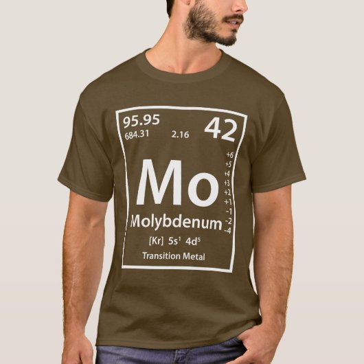 Molybdän-Element (weiß) T-Shirt (Vorderseite)