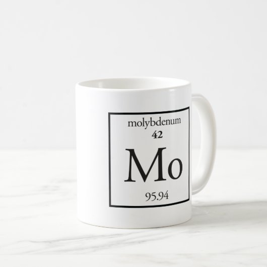 Molybdän Kaffeetasse (VorderseiteRechts)