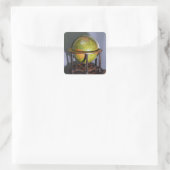 Molyneux Globe Quadratischer Aufkleber (Tasche)