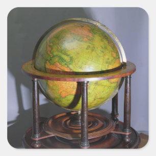 Molyneux Globe Quadratischer Aufkleber