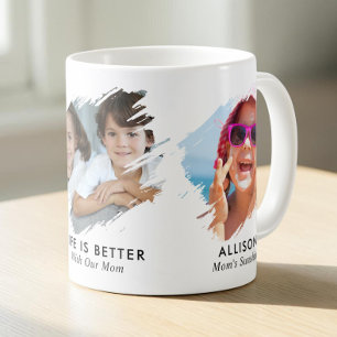 Mom 3 Foto Erinnerung Kaffeetasse