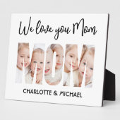 Mom 3 Photos Cutout Letters Fotoplatte (Seite)