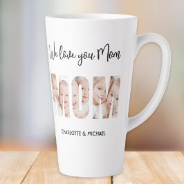 Mom 3 Photos Cutout Letters Milchtasse