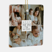 Mom 4 Photo Collage Christmas Ornament (Rechts)
