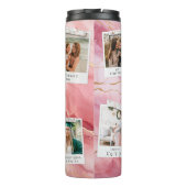 Mom 4 Photo Snapshots Coffee Travel Tumbler Mug Thermosbecher (Rückseite)