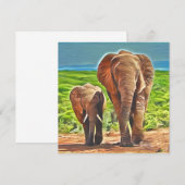 Mom and Baby Elephant  (Vorne/Hinten)