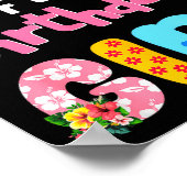 Mom And Dad Of The Birthday Girl Hawaii Family Par Poster (Ecke)
