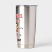 Mom And Daughter Hearts Connected Across Miles Thermobecher (Links)