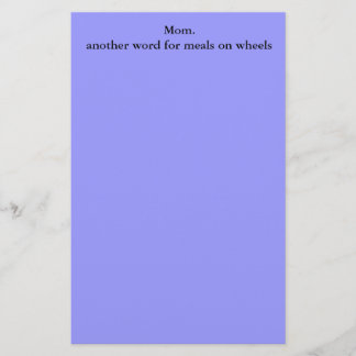 Mom.another Wort für Mahlzeiten auf Rädern Briefpapier