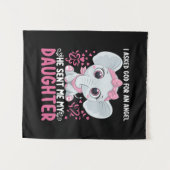 Mom Art He Sent Me Elephant Daughter Wandteppich (Vorderseite (Horizontal))