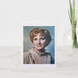 Mom as Computer Impasto Oil Painting Karte