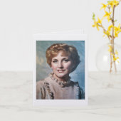 Mom as Computer Impasto Oil Painting  Karte (Gelbe Blume)