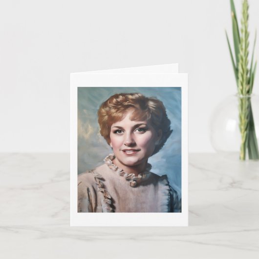 Mom as Computer Impasto Oil Painting  Karte (Vorderseite)