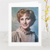 Mom as Computer Impasto Oil Painting  Karte (Gelbe Blume)